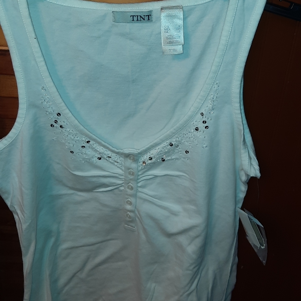 Tint white top size s